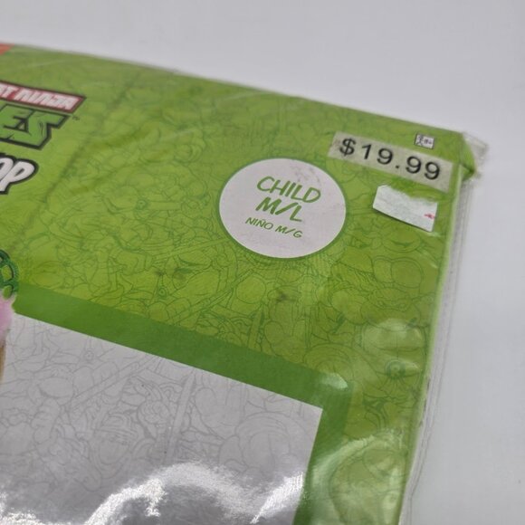 Teenage Mutant Ninja Turtles Long Sleeve Shirt Youth M/L Green Costume Top NWT - Picture 4 of 7